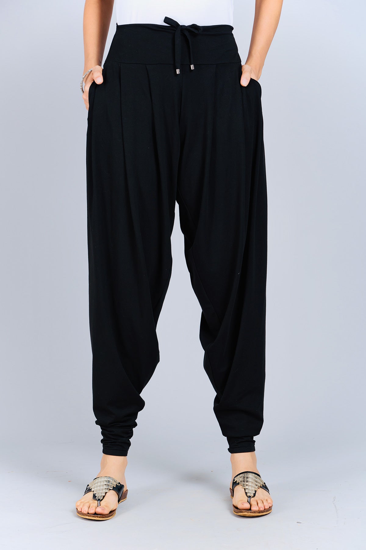 Black Stretch Dhoti Salwar (Indian Trouser)