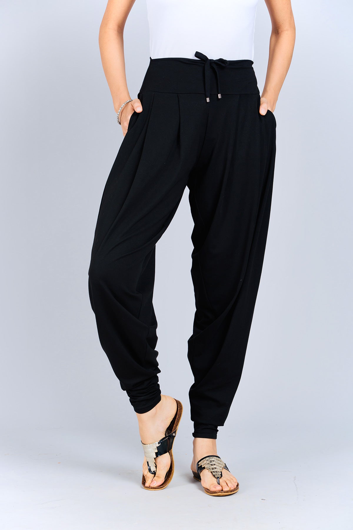 Black Stretch Dhoti Salwar (Indian Trouser)