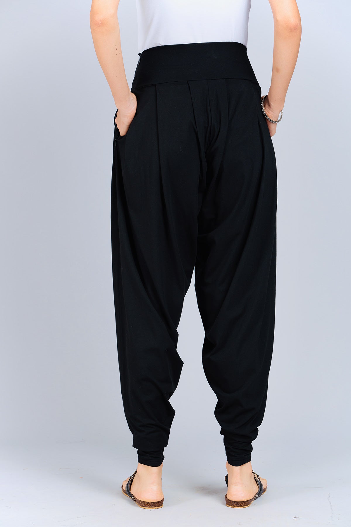 Black Stretch Dhoti Salwar (Indian Trouser)