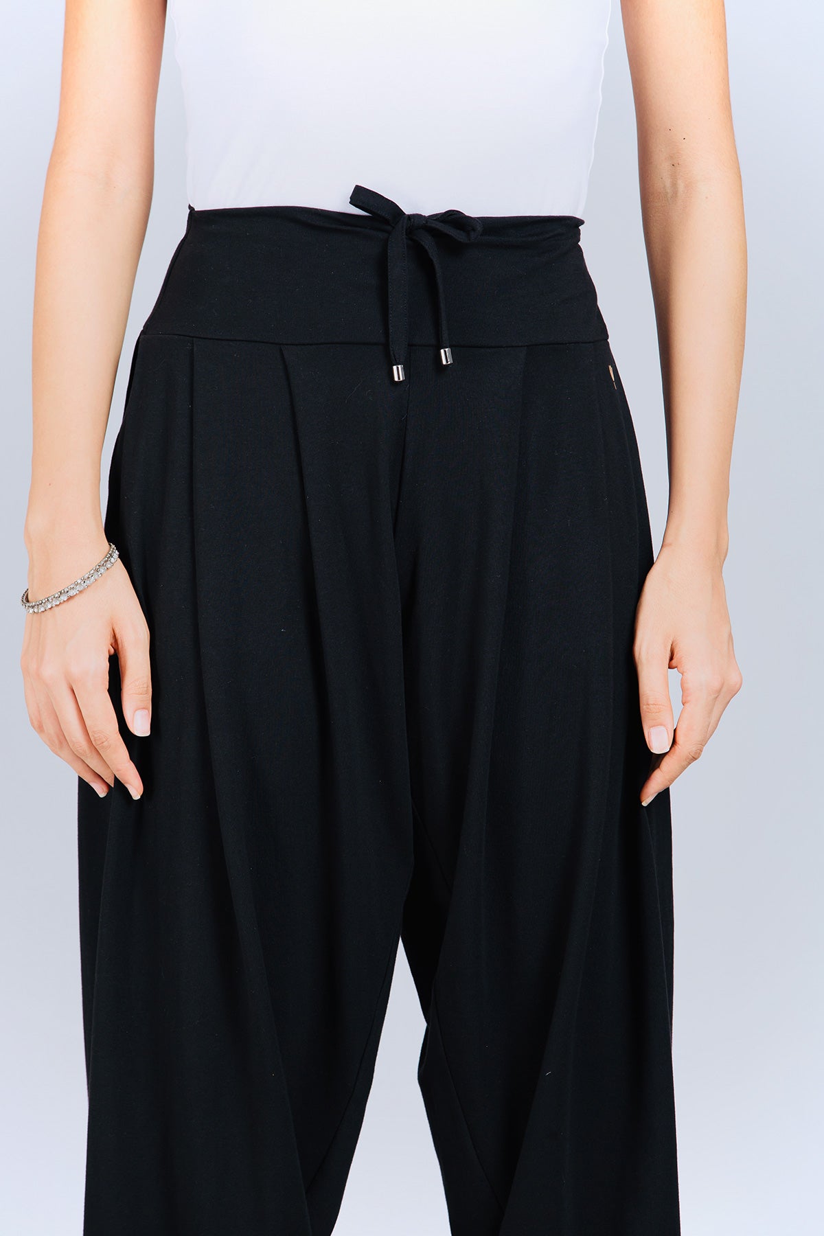 Black Stretch Dhoti Salwar (Indian Trouser)
