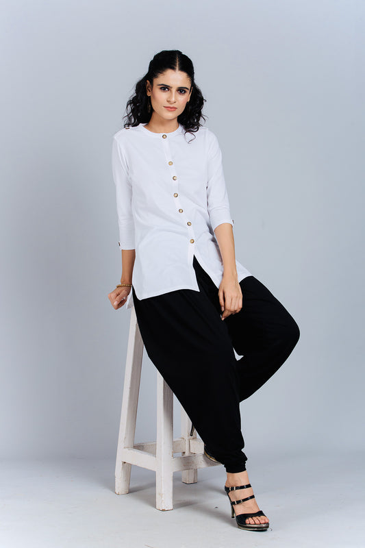 Black Stretch Dhoti Salwar (Indian Trouser)