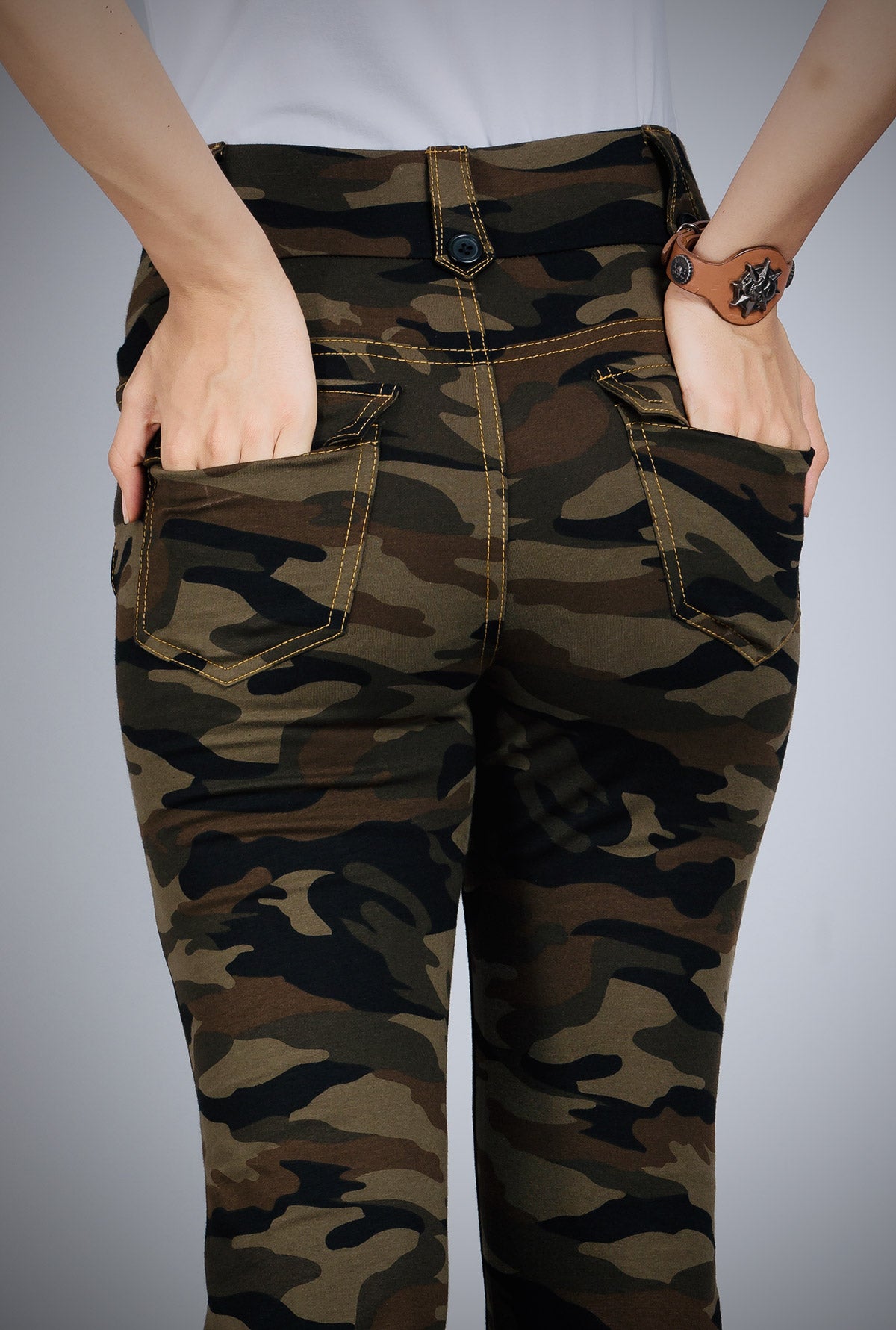 Olive Stretch Camouflage Defender Pants