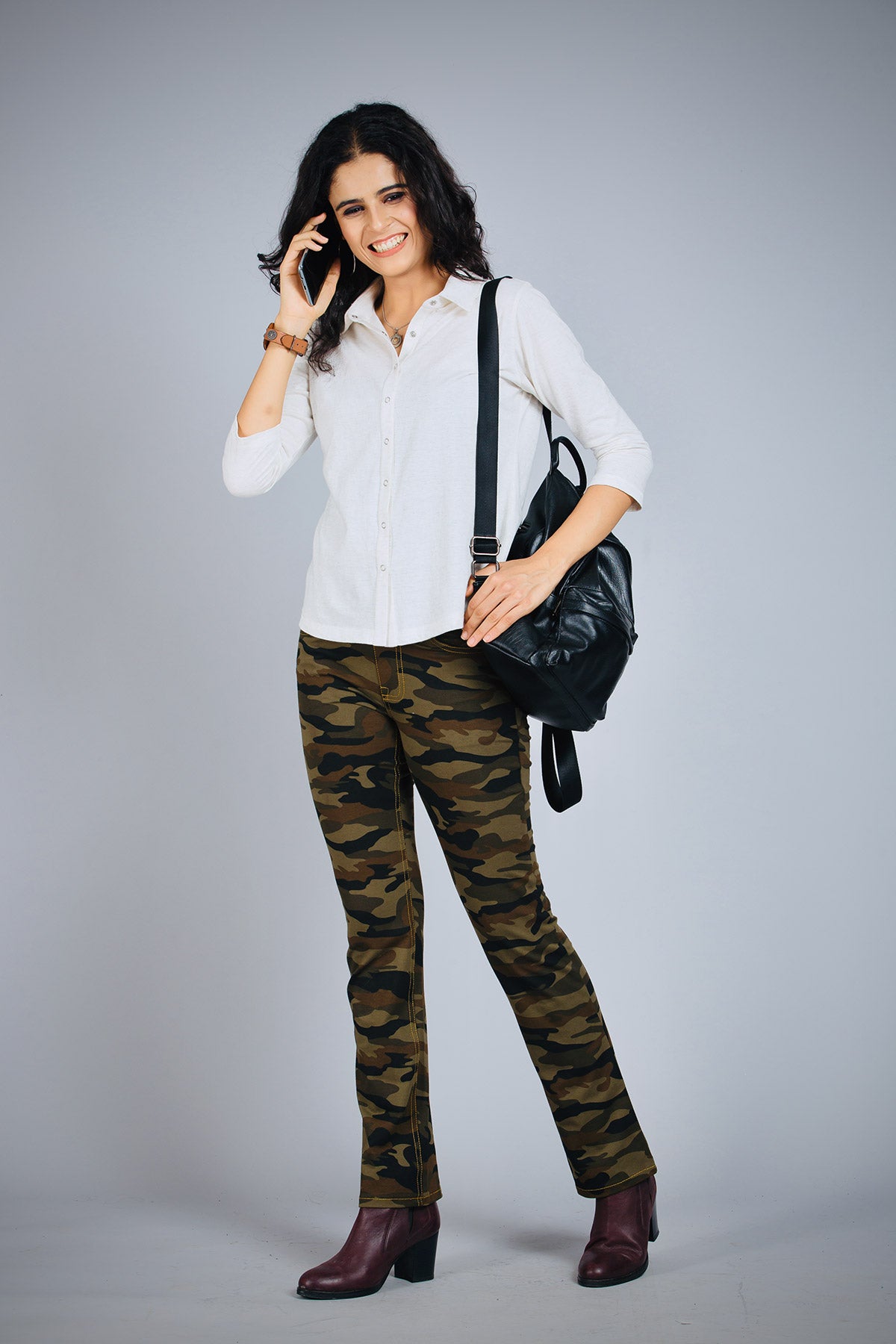 Olive Stretch Camouflage Defender Pants