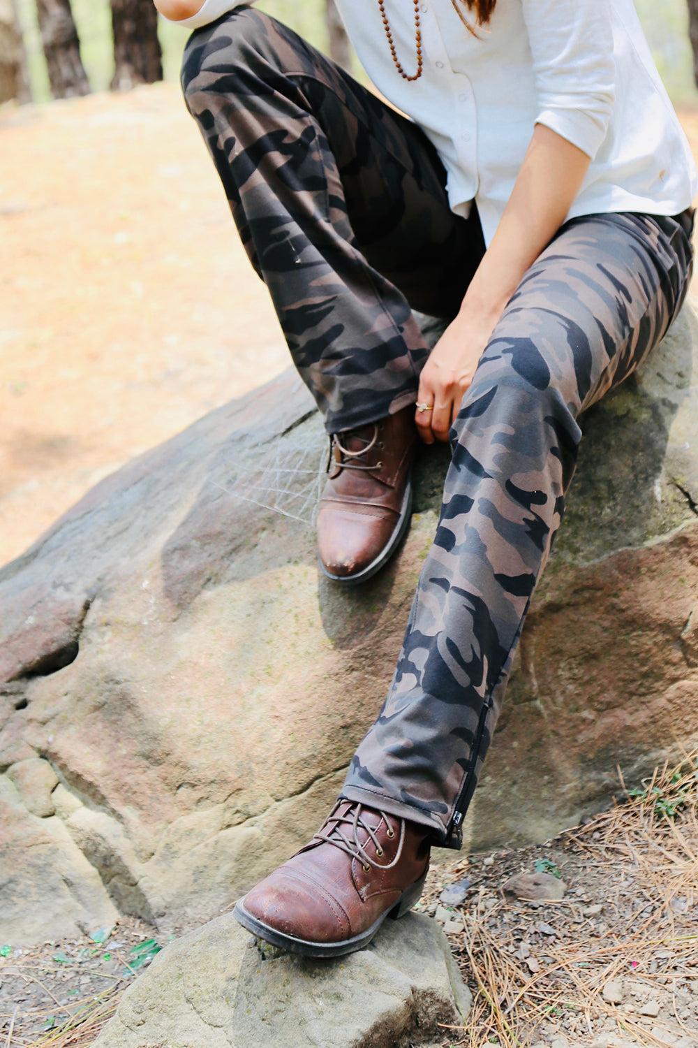 Grey Stretch Camouflage Defender Pants