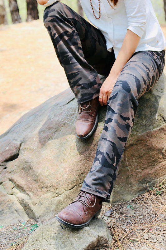 Grey Stretch Camouflage Defender Pants