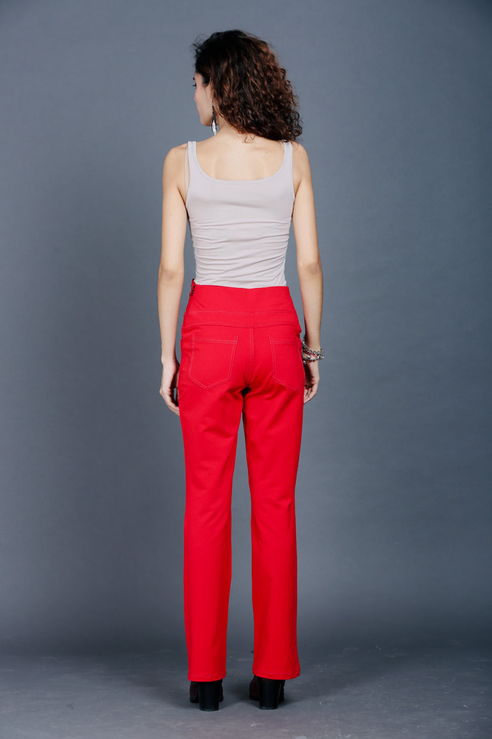 Red Stretch Pants
