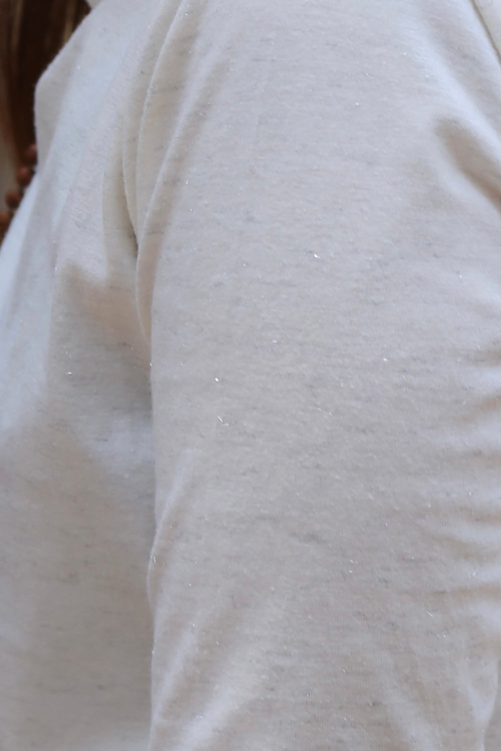 White Silver Woven Stretch Shirt